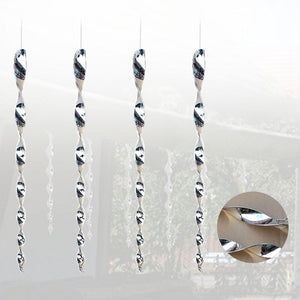 4Pcs Hanging Protect Crop Deterrent Repellent Pigeons Reflective Safe Bird Scare Rod Garden Spiral Design Outdoor Portable:Doncaster Nursery