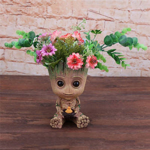Baby Groot Flowerpot Action Figures Home Decoration Cute Model Cute Model Toy Flower Pot Drop Shipping:Doncaster Nursery