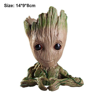 Doncaster Nursery:Baby Groot Flowerpot Action Figures Home Decoration Cute Model Cute Model Toy Flower Pot Drop Shipping,A