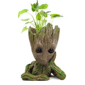 Flower Pot Baby Groot Flowerpot Planter Action Figures Tree Man Model Toy For Kids Pen Holder Creative Garden Flower Planter Pot:Doncaster Nursery