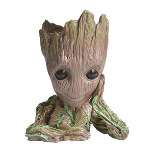 Doncaster Nursery:Flower Pot Baby Groot Flowerpot Planter Action Figures Tree Man Model Toy For Kids Pen Holder Creative Garden Flower Planter Pot,Default Title